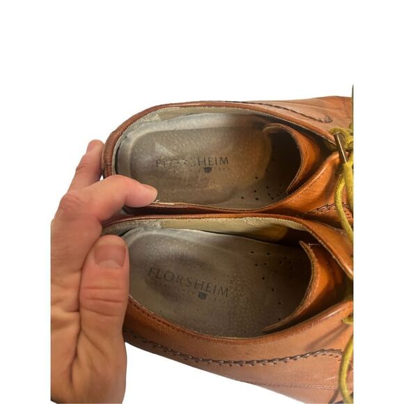 Florshein mens size 9 mens leather dress shoes - preworn main image 7